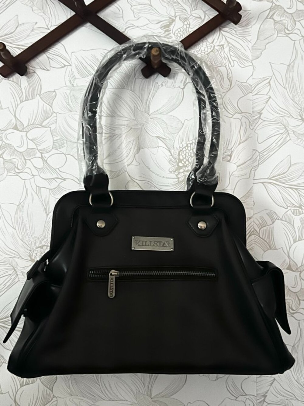 Killstar Darkmoor Academy Handbag Black Gothic Skull Design Ruffled Trim - Picture 8 of 15